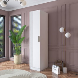 Hanah Home Armario Blanco con Estanterías